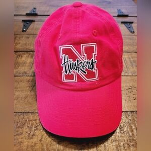 Captivating Headgear Nebraska CornHuskers Ball Cap Embroidered 100% Cotton Red